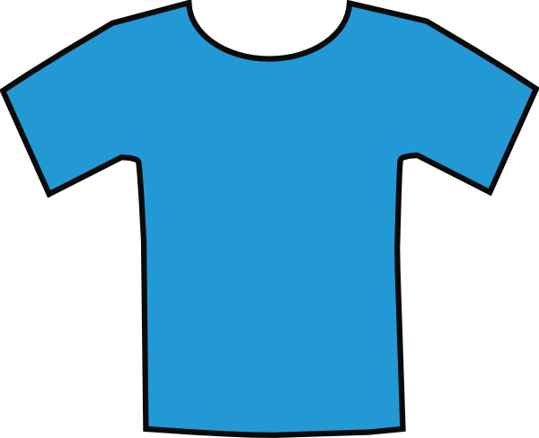 Blue T-shirt Clipart