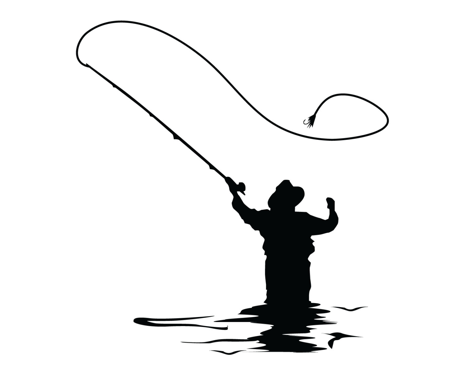 Fly fishing decal | Etsy