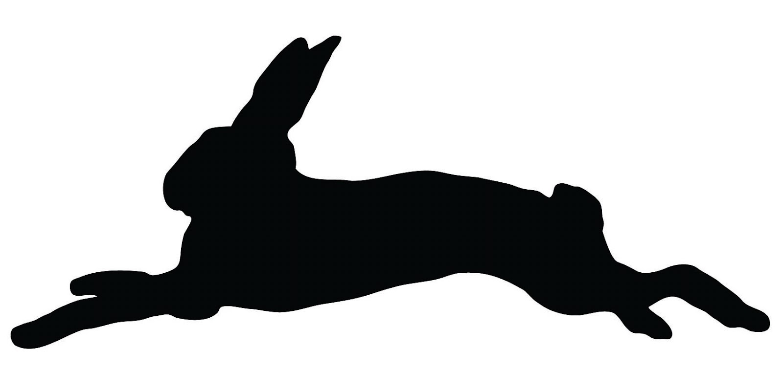 Easter Bunny Silhouettes Clipart