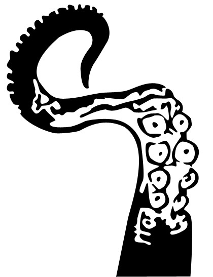 Octopus tentacle stencil template | Stencils | Pinterest