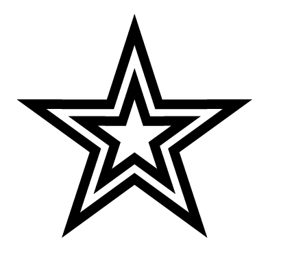Tribal Star Tattoo On Right Bicep