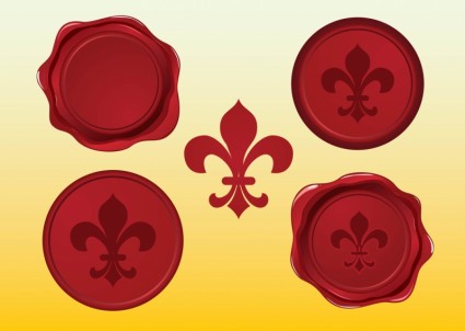 Fleur de Lys Vector Seals Vector misc - Free vector for free download