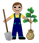Arbor Day Clip Art - Free Arbor Day Clip Art - Boys Planting Trees