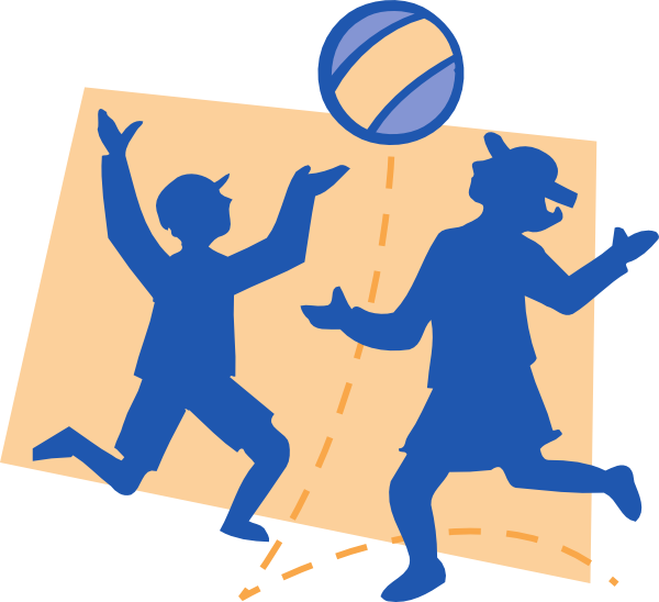 Children Playing 1 clip art - vector clip art online, royalty free ...