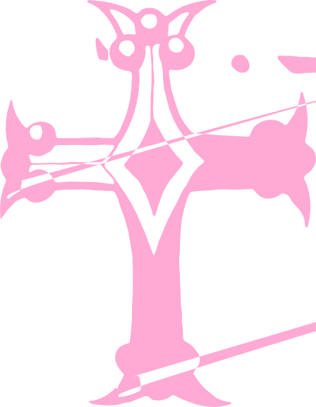 Pink Cross Clip Art Vector Online Royalty Free