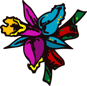 Cartoon Flowers clip art - vector clip art online, royalty free ...