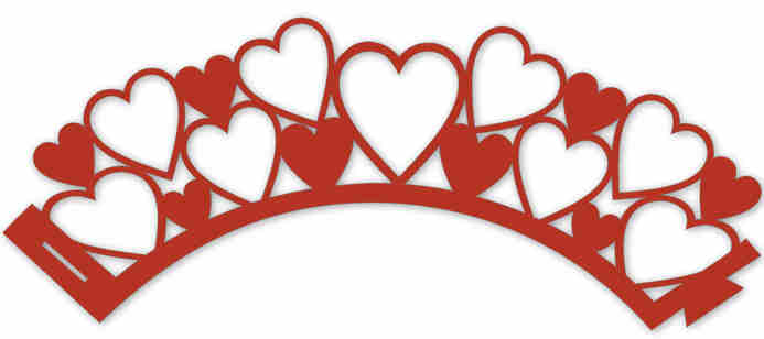 Cupcake Wrapper Crown Border with Princess Words [CMT257] - £1.50 ...