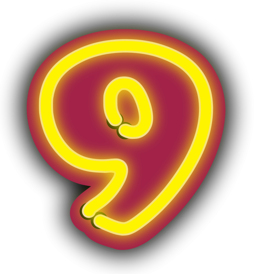 Number nine Clipart, vector clip art online, royalty free design ...