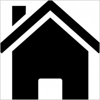 Black and white house icon clip art Free vector for free download ...