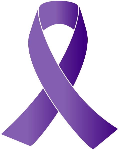 Purple Cancer Ribbon - ClipArt Best