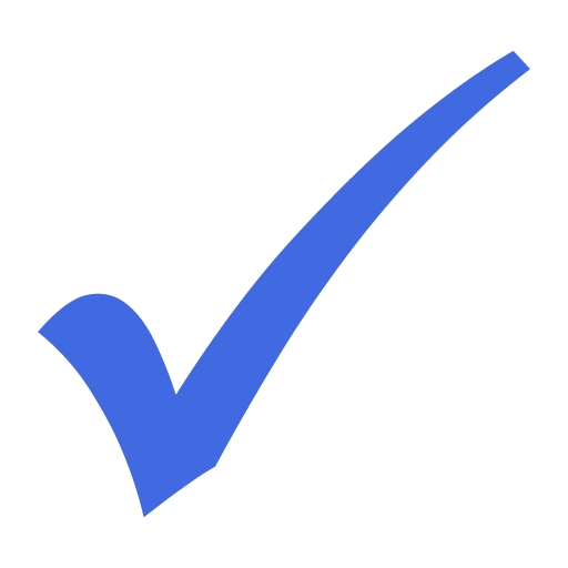 Royal blue check mark 3 icon - Free royal blue check mark icons