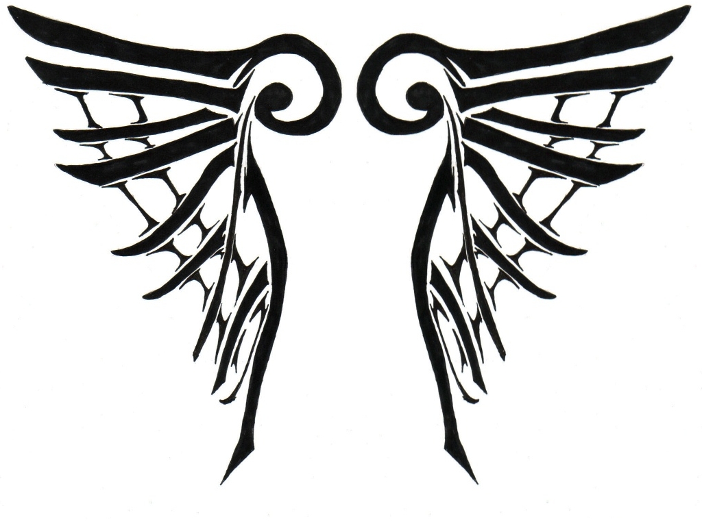 Tribal angel wings by pink-kitsune on DeviantArt