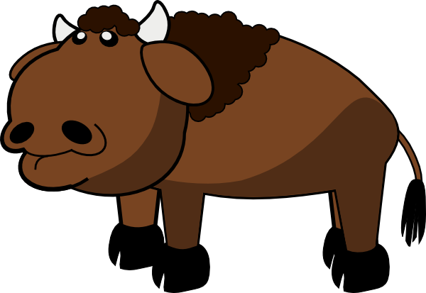 Cartoon Buffalo Clipart
