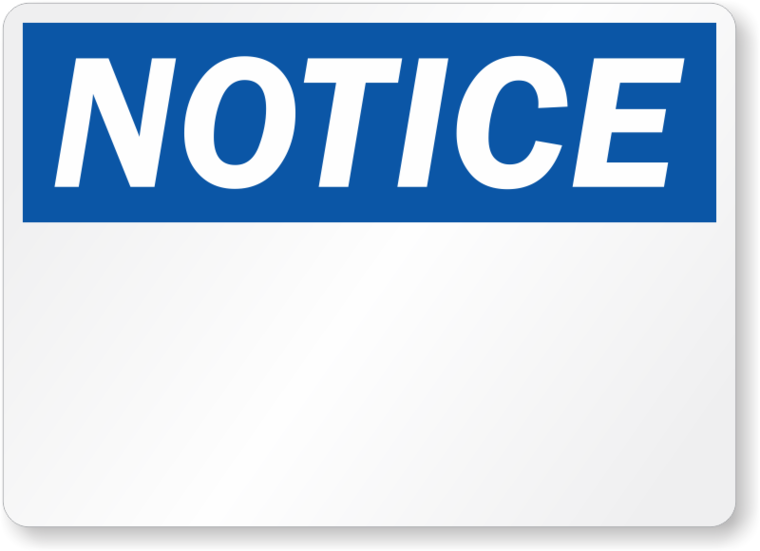 Notice Template Clipart - Free to use Clip Art Resource