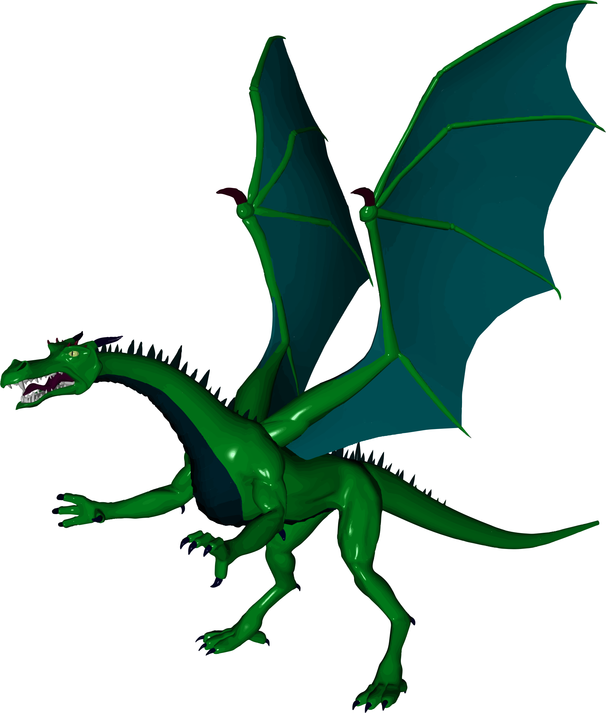 Clipart - Green Dragon