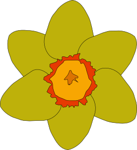 Yellow Flower clip art Free Vector / 4Vector