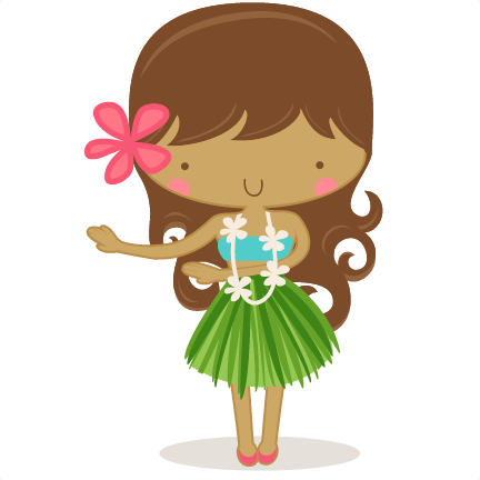 Hula Girl SVG scrapbook cut file cute clipart files for silhouette ...