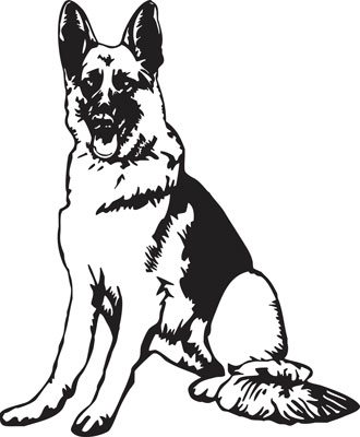 German Shepherd Clip Art - Tumundografico