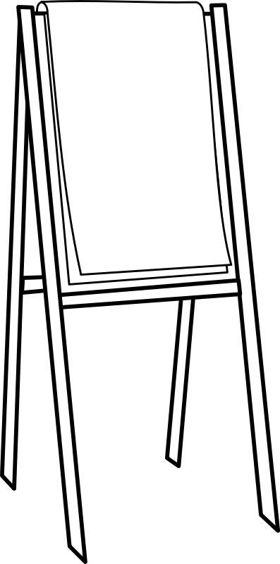 Easel Clipart - Tumundografico