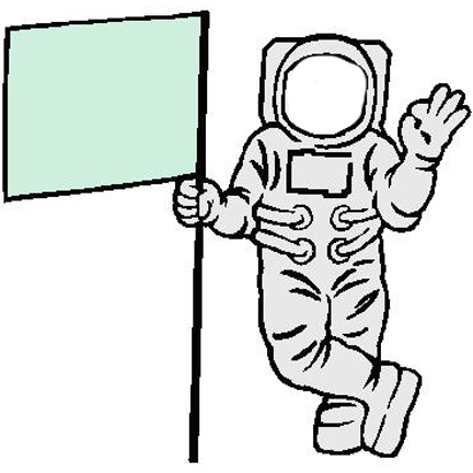Astronaut And Moon Clipart