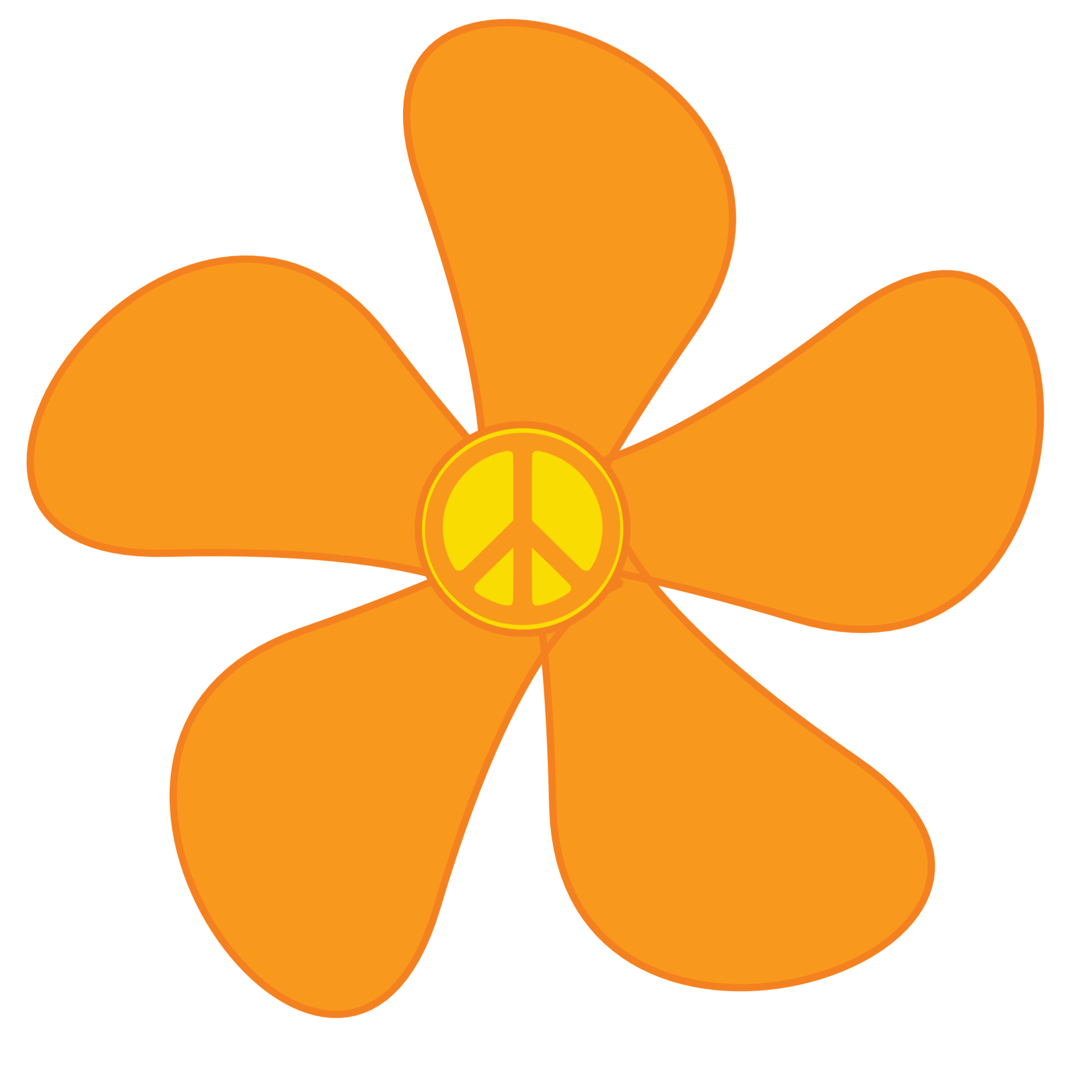 Hippie Flower Clip Art Clipart - Free to use Clip Art Resource
