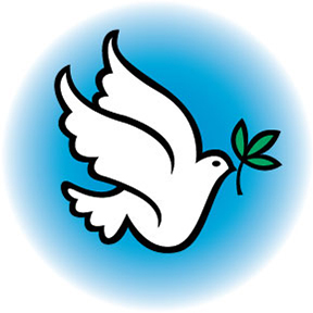 Dove Peace Static Cling