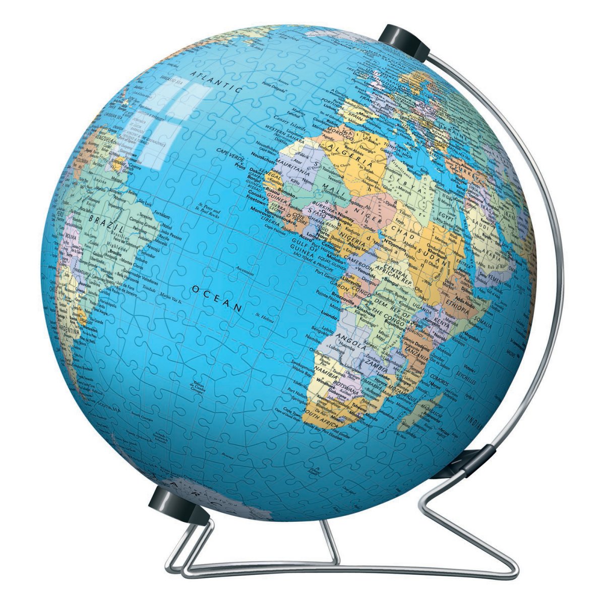 The Earth 9 in. 540 Piece World Puzzle Globe - Desk Globes at ...