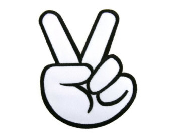 Peace sign fingers | Etsy