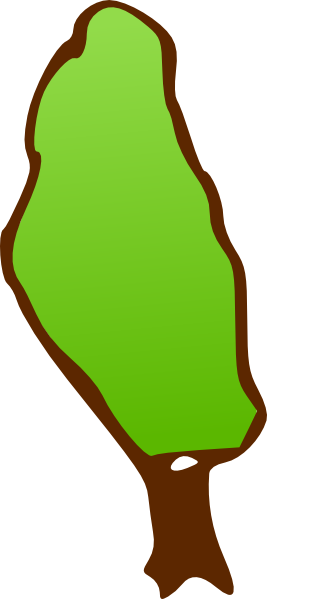 Tall skinny tree clipart