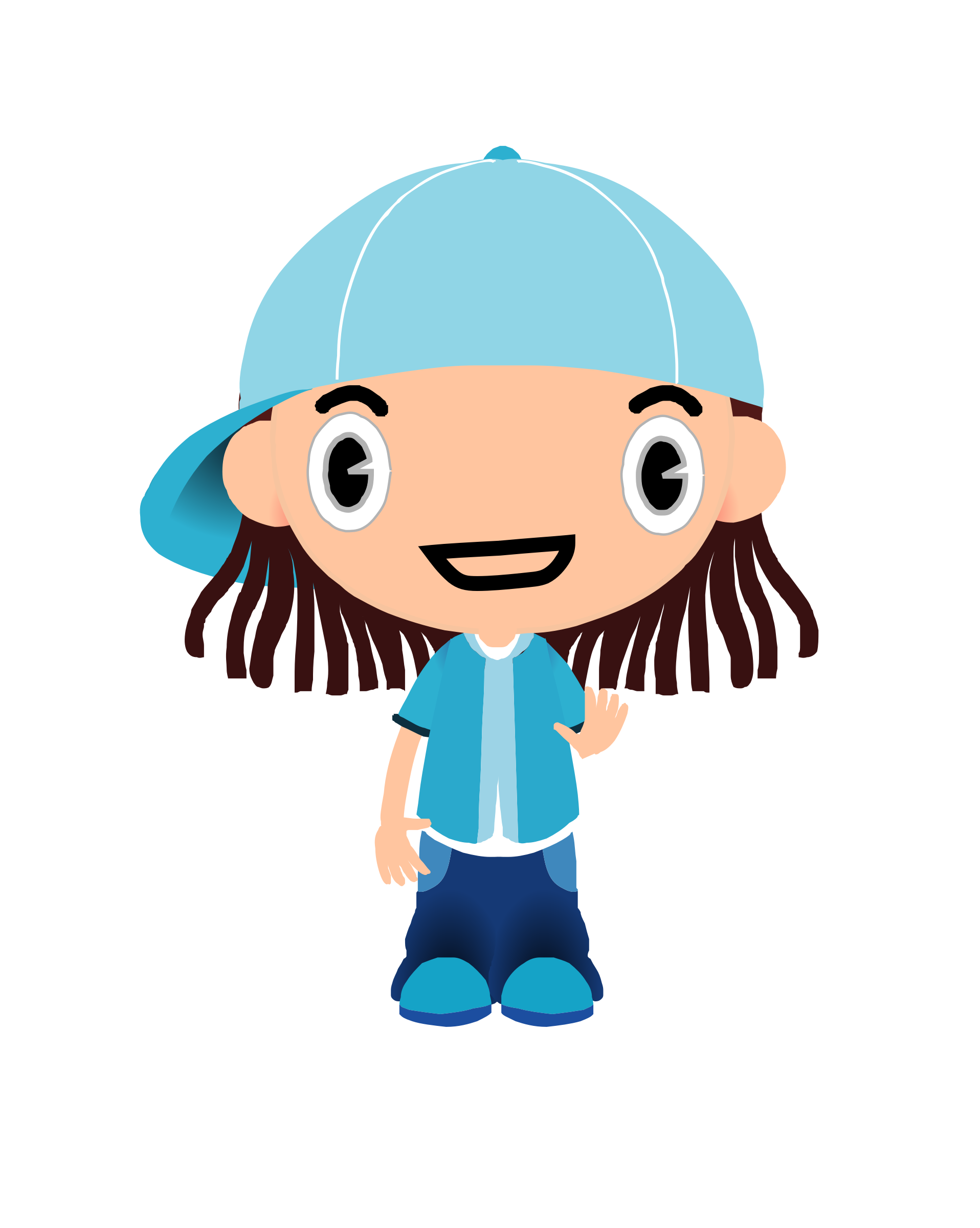 Clipart - Animation of Cappy Boy