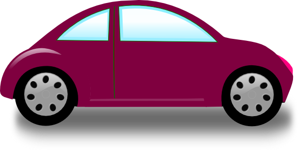 Maroon Cars Clip Art - vector clip art online ...
