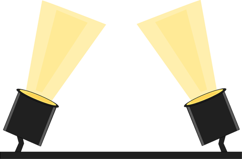 Stage lights clip art