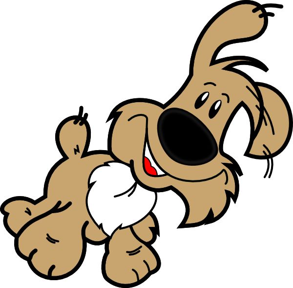 Cartoon dog and cat clip art