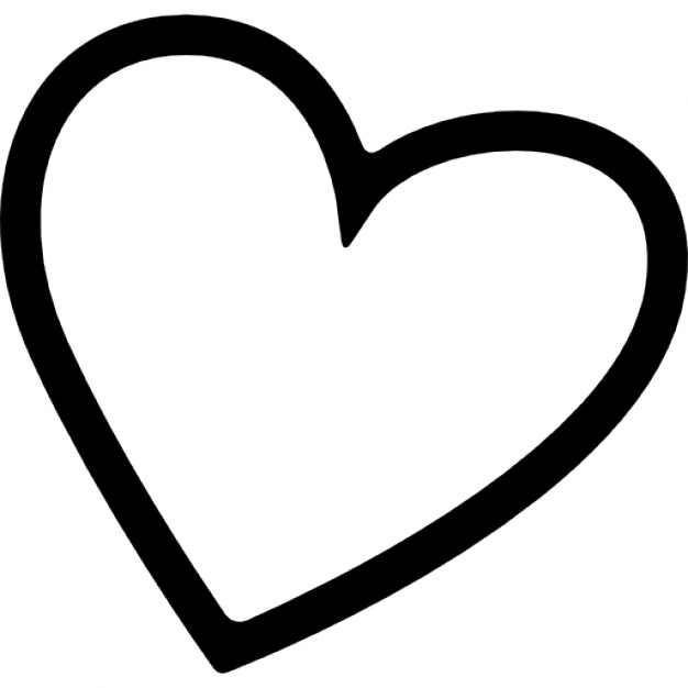 Heart shape outline Icons | Free Download
