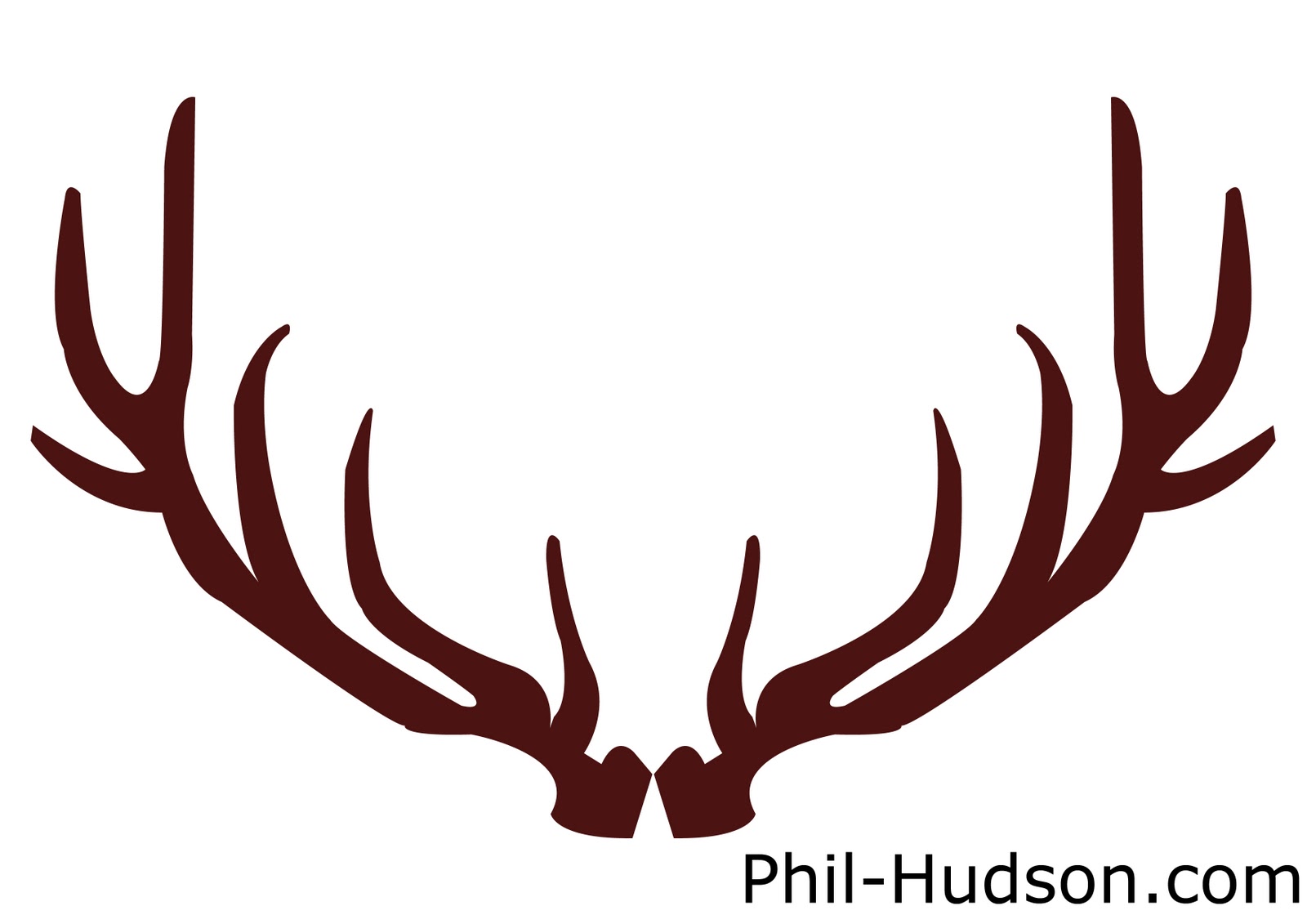Christmas deer antlers clipart - ClipartFox