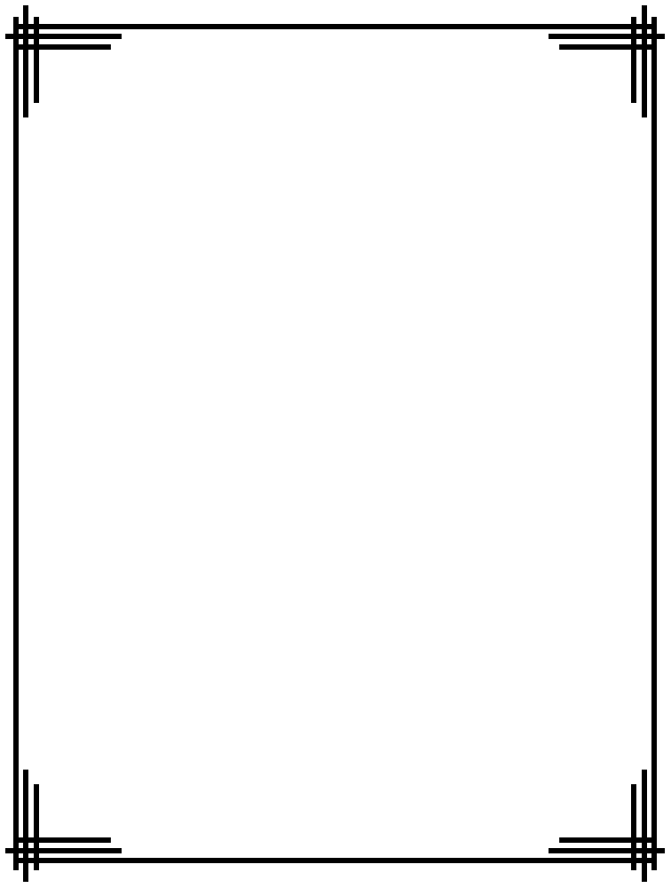 Simple Black Borders Clipart