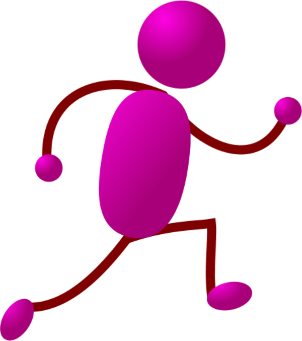 Running clipart stick man