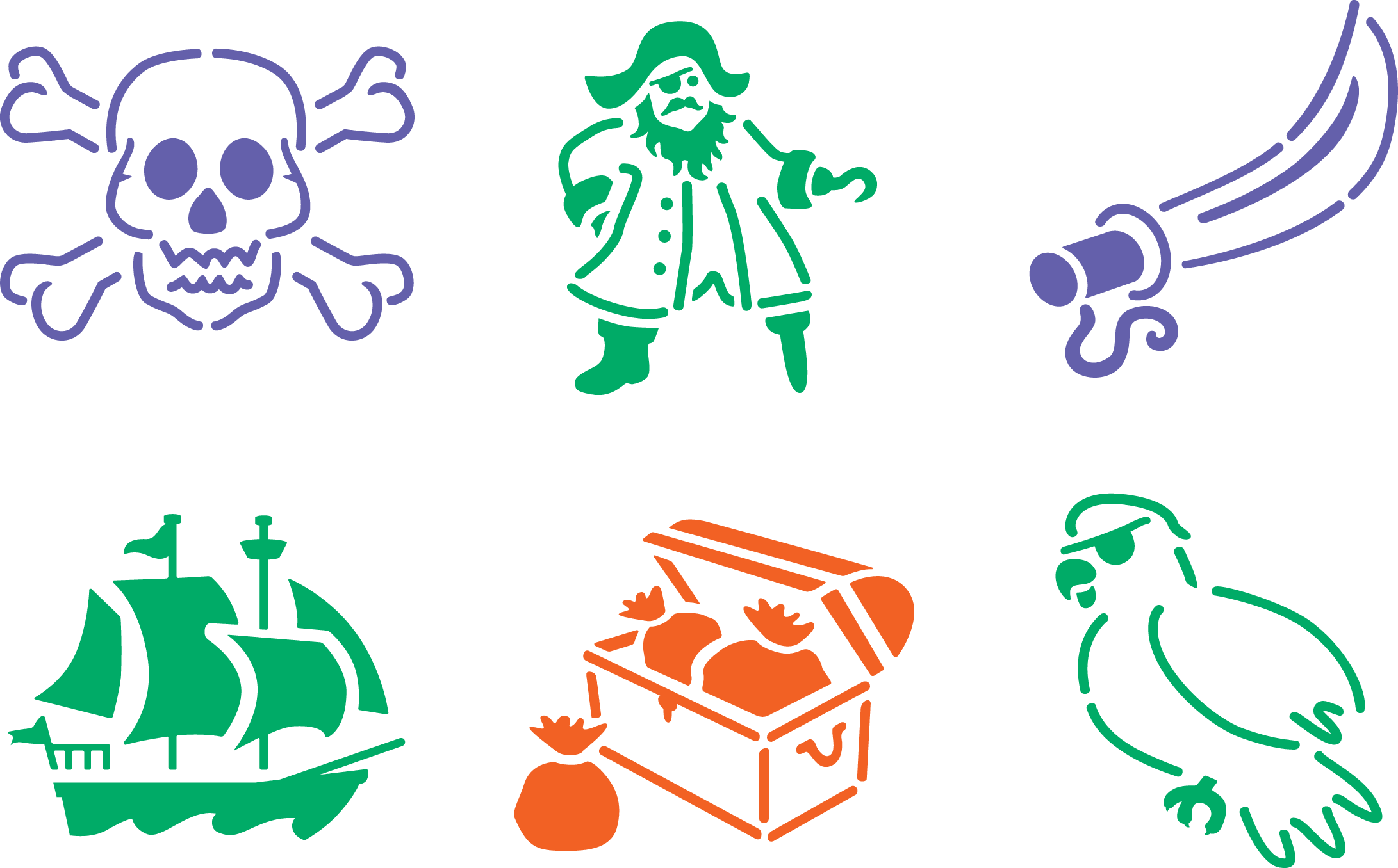 Stencils Pirates 6 – Learn Heaps