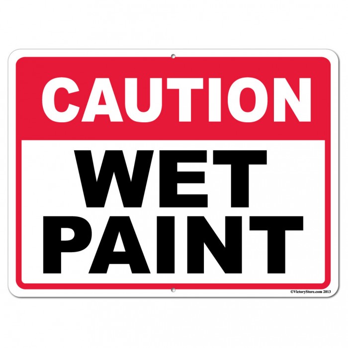 Caution Wet Paint Sign - ClipArt Best