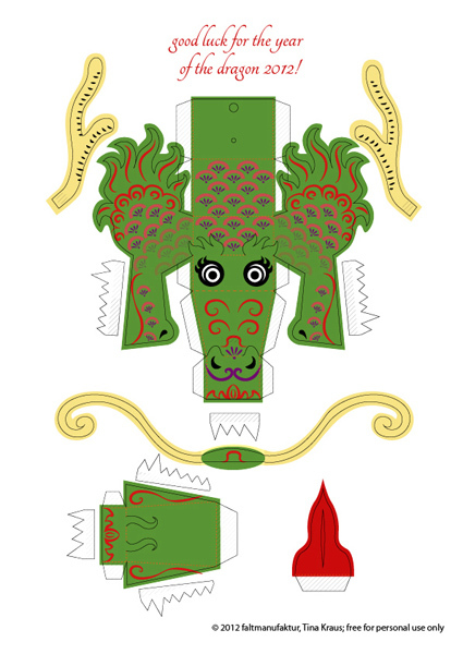 2012: Year of the dragon (and a freebie) | faltmanufaktur