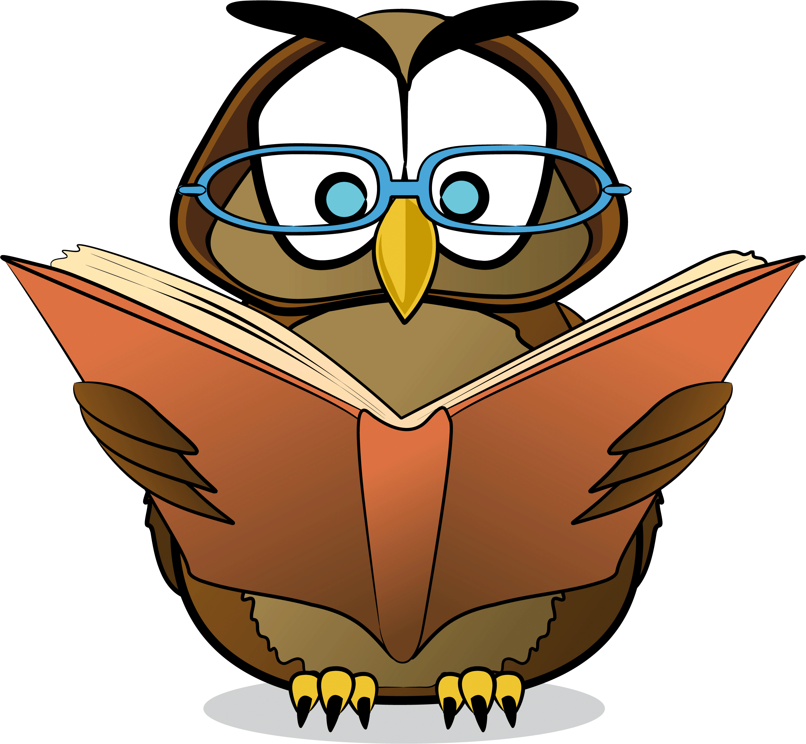 Smart owl clipart