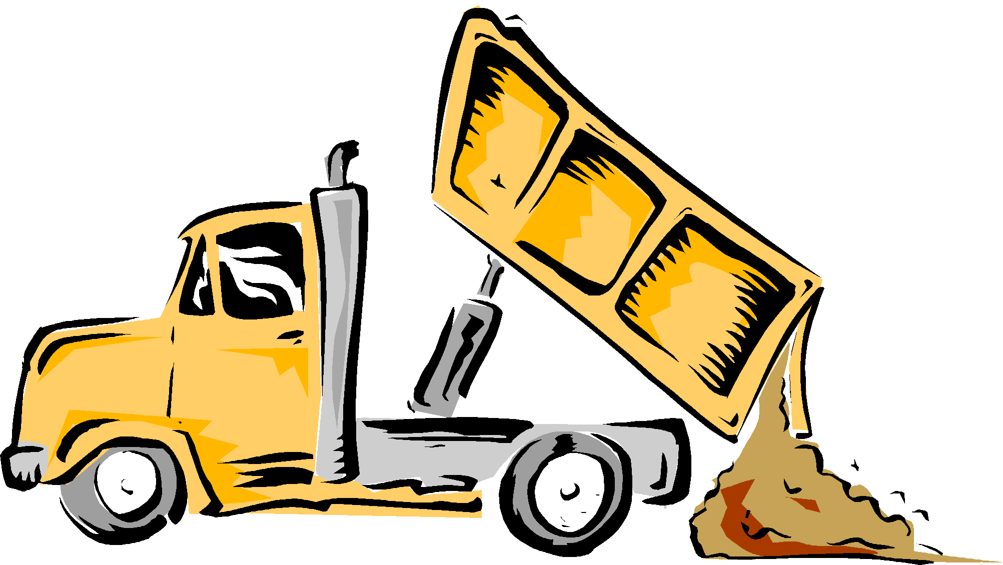 Clip art dump truck