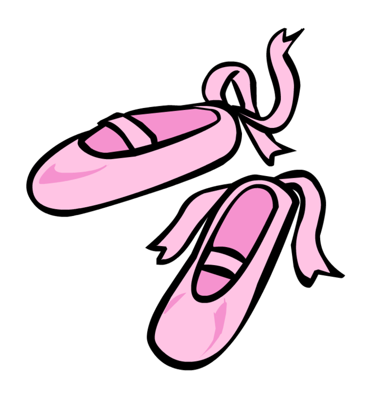 Ballet shoes images clip art