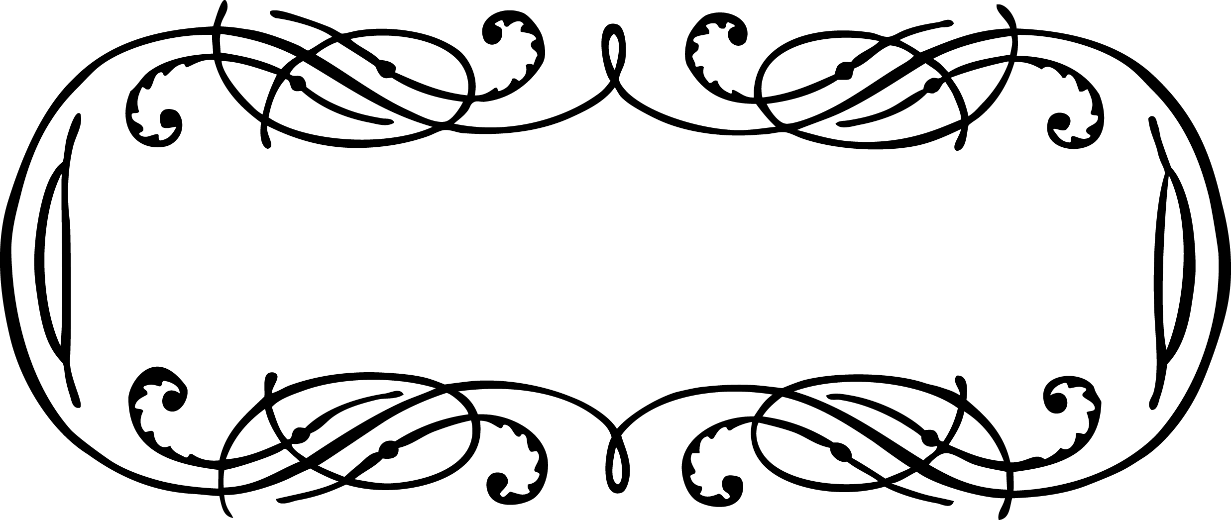 Western Borders Frames Clipart