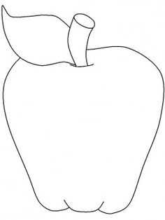 Best Photos of Apple Cut Out Template - Free Printable Shape ...
