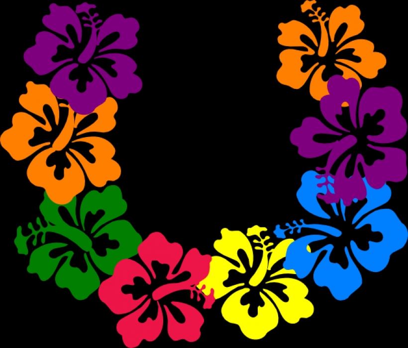 hawaiian flower clip art borders clipart panda free clipart ...