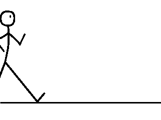 Man walking stick figure clipart