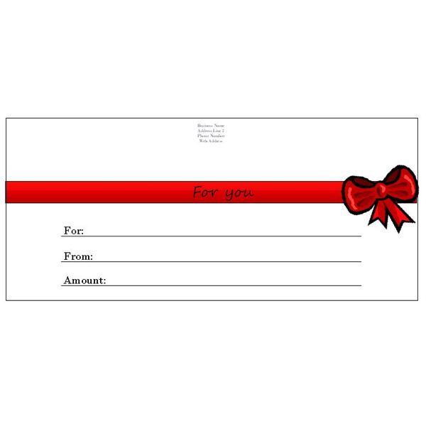 Free Printable Gift Certificates ...