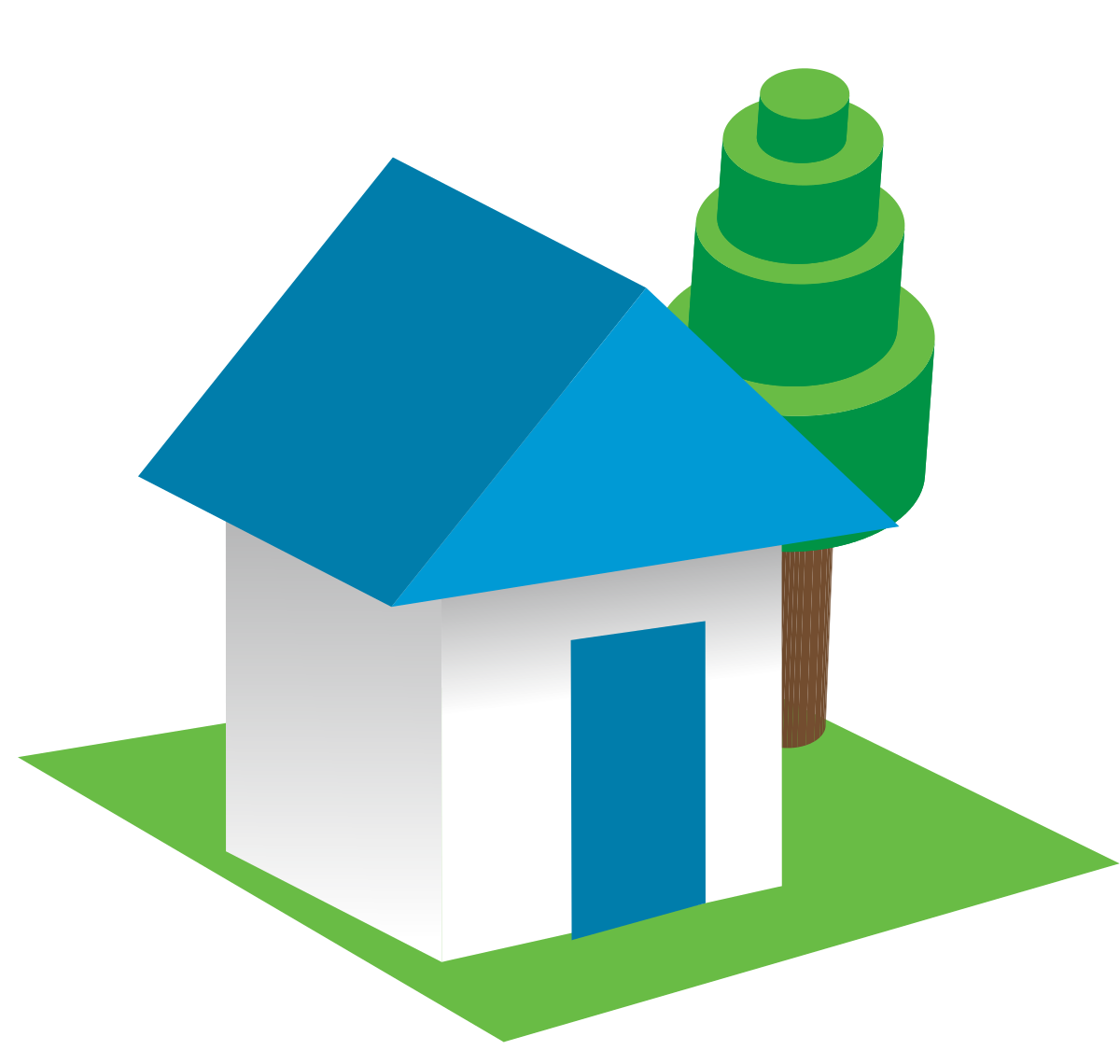Gingerbread house 3d clipart