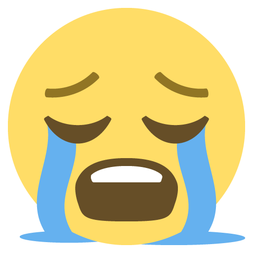 Loudly Crying Face Emoji Emoticon Vector Icon - Free Download ...